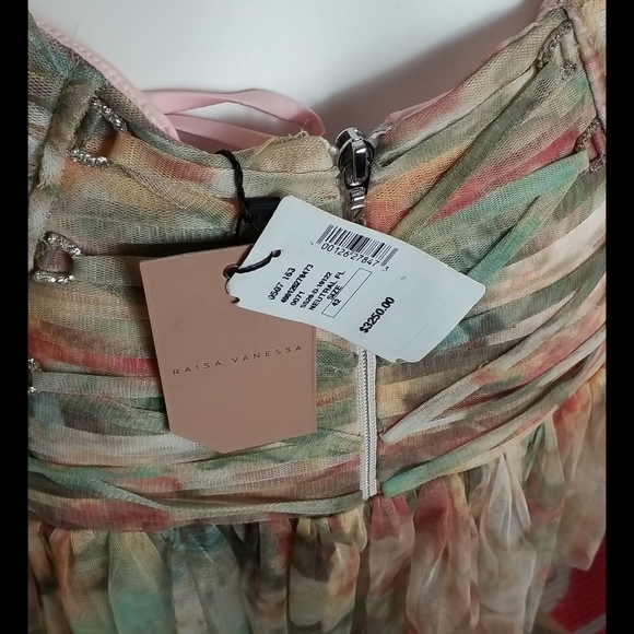 Raise vanessa floral tier draped ruffle gown - Picture 12 of 16